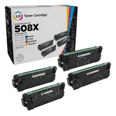 LD Compatible Toners for HP 508X Cartridges (Bk, C, M, Y)