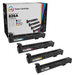 LD Remanufactured Toners for HP 826A Cartridges (Bk, C, M, Y)