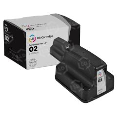LD Remanufactured Black Ink Cartridge for HP 02 (C8721WN)