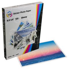 Photo Sticker Paper (Glossy) - 8.5" x 11" - 100 Sheets