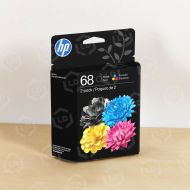 Original HP 68 2-Pack Black/Tri-color Ink Cartridge Combo, 6L6S2TN