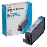 Comp Canon PFI-300C Cyan Ink Cartridge 4194C002