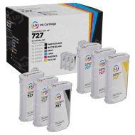 LD Remanufactured Bulk Ink Set for HP 727 Series
