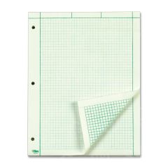 Tops Engineering Computation Pad - 100 Sheet - 15.00 lb - Letter - 8.50" x 11"- Green Paper