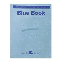Roaring Spring Blue Examination Book - 16 Sheet - Wide Ruled - Letter - 8.50" x 11" - 50 / Pack