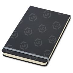 Tops Black Cover Wide Ruled Top Bound Journal - 240 Sheet - Wide Ruled - 5.25" x 8.25" - Cream Paper Black Cover