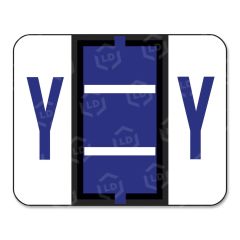 Smead Bar Style Color Coded Alphabetic Label - 500/Roll - Violet