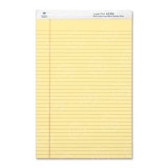 Business Source Legal Ruled Pad - 12 per dozen - Legal/Wide Ruled - Legal - 8.50" x 14"