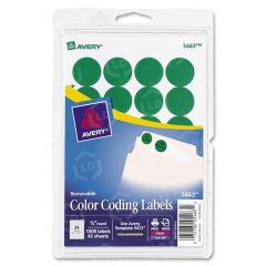 Avery 0.75" Round Color Coding Label - 1008 per pack