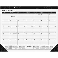At-A-Glance Nonrefillable 12-Months Desk Pad Calendar