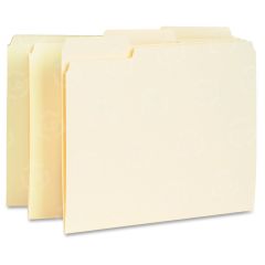 Business Source Interior File Folder - 100 per box Letter - 8.50" x 11" - Manila