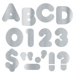 Trend Metallic Casual Uppercase 4" Ready Letters - PK per pack