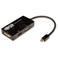 Tripp Lite 6in Mini DisplayPort to VGA / DVI / HDMI Adapter Converter mDP 6"