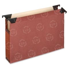 Pendaflex Swing Hook Prem. Red Fiber File Pockets - Manila, Plastic - Red Fiber - 5 / Box