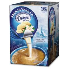International Delight French Vanilla Creamer Singles - 192 per carton
