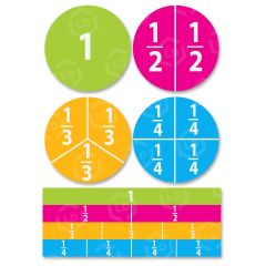 Ashley Dry Erase Fractions Die-cut Magnets - ST per set