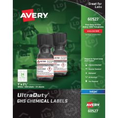 Avery UltraDuty GHS Chemical Labels - BX per box