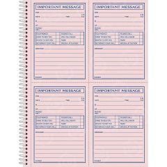 Adams Carbonless Important Message Pad - 200 Sheets - Spiral Bound - 11" x 8.50" - Assorted