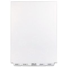 Avery 1-25 Bottom Tab Legal Exhibit Dividers - 25 per set