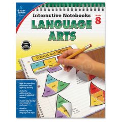 Carson-Dellosa Grade 8 Language Arts Interactive Notebook Interactive Education Printed Book for Art