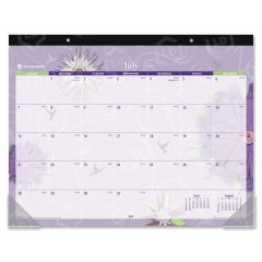 At-A-Glance Paper Flowers Calendar Desk Pad