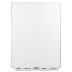 Avery Bottom Tab Legal Exhibit Divider - 25 per set
