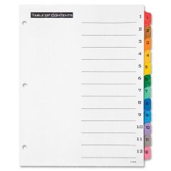 Office Essentials Table 'n Tabs Numeric Divider