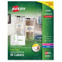 Easy Align Self-Laminating ID Labels