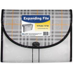 C-Line 13-Pocket Letter Size Expanding File, Plaid, 58312