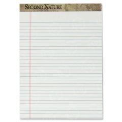 TOPS Second Nature Legal Pad - 50 Sheets - 18 lb Basis Weight - 8.50" x 11.75"