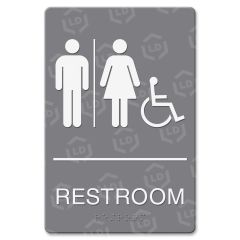 Headline Restroom/Whchr Image Indoor Sign
