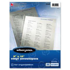 Wilson Jones Vinyl Envelope - 10 per pack