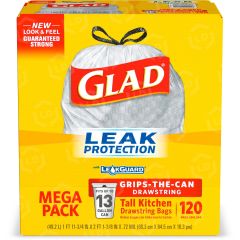 Glad Tall Kitchen Drawstring Trash Bags