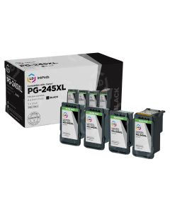 LD InkPods™ Replacements for Canon PG-245XL Black Ink Cartridge (4-Pack with OEM printhead)