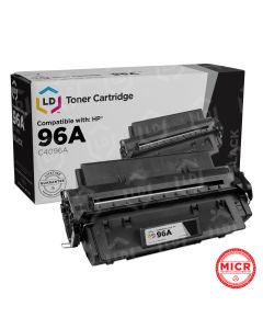 (MICR Toner) LD Remanufactured Replacement for Hewlett Packard C4096A (HP 96A) Black Laser Toner Cartridge