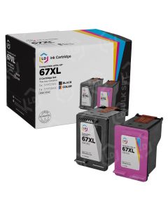 LD Remanufactured Ink Set for HP 67XL Series