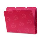 Smead Top Tab File Folder - 100 per box Letter - Assorted Position - Red