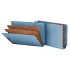 Smead End Tab Classification Folder - 10 per box - Pressboard - Blue