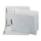 Smead End Tab Pressboard Fastener Folder - 8.50" x 11" - 3" Expansion - Gray, Green