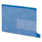 Smead 2 Pocket Style Vinyl Tab Out Guide - 25 per box 13.25" x 9" - Blue Divider
