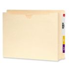 Smead End Tab Expansion File Jacket - 25 per box Letter - 8.50" x 11" - Manila