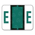 Smead Bar Style Color Coded Alphabetic Label - 1.25" Width x 1" Length - Dark Green - 500 / Roll