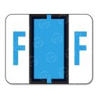 Smead Bar Style Color Coded Alphabetic Label - 1.25" Width x 1" Length - Blue