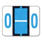 Smead Bar Style Color Coded Alphabetic Label - 1.25" Width x 1" Length - Blue - 500 / Roll