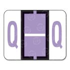 Smead Bar Style Color Coded Alphabetic Label - 1.25" Width x 1" Length - 500 / Roll - Lavender