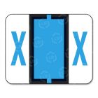 Smead Bar Style Color Coded Alphabetic Label - 1.25" Width x 1" Length - 500/Roll - Blue