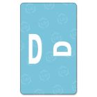 Smead AlphaZ ACCS Color Coded Alphabetic Label 1" Width x 1.62" Length - Light Blue