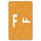 Smead AlphaZ ACCS Color Coded Alphabetic Label 1" Width x 1.62" Length - Orange