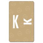 Smead AlphaZ ACCS Color Coded Alphabetic Label 1" Width x 1.62" Length - Light Brown