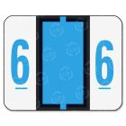 Smead Numeric Number 6 Color Coded Label - 500 per roll